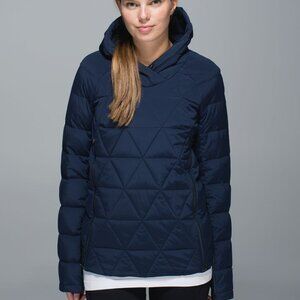 Lululemon Women's Inkwell Fluffed Up Long Sleeve Pullover Puffer Jacket Size 6